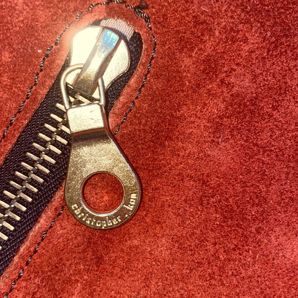 Christopher Kon | Rust suede leather small hobo - Picture 4 of 13